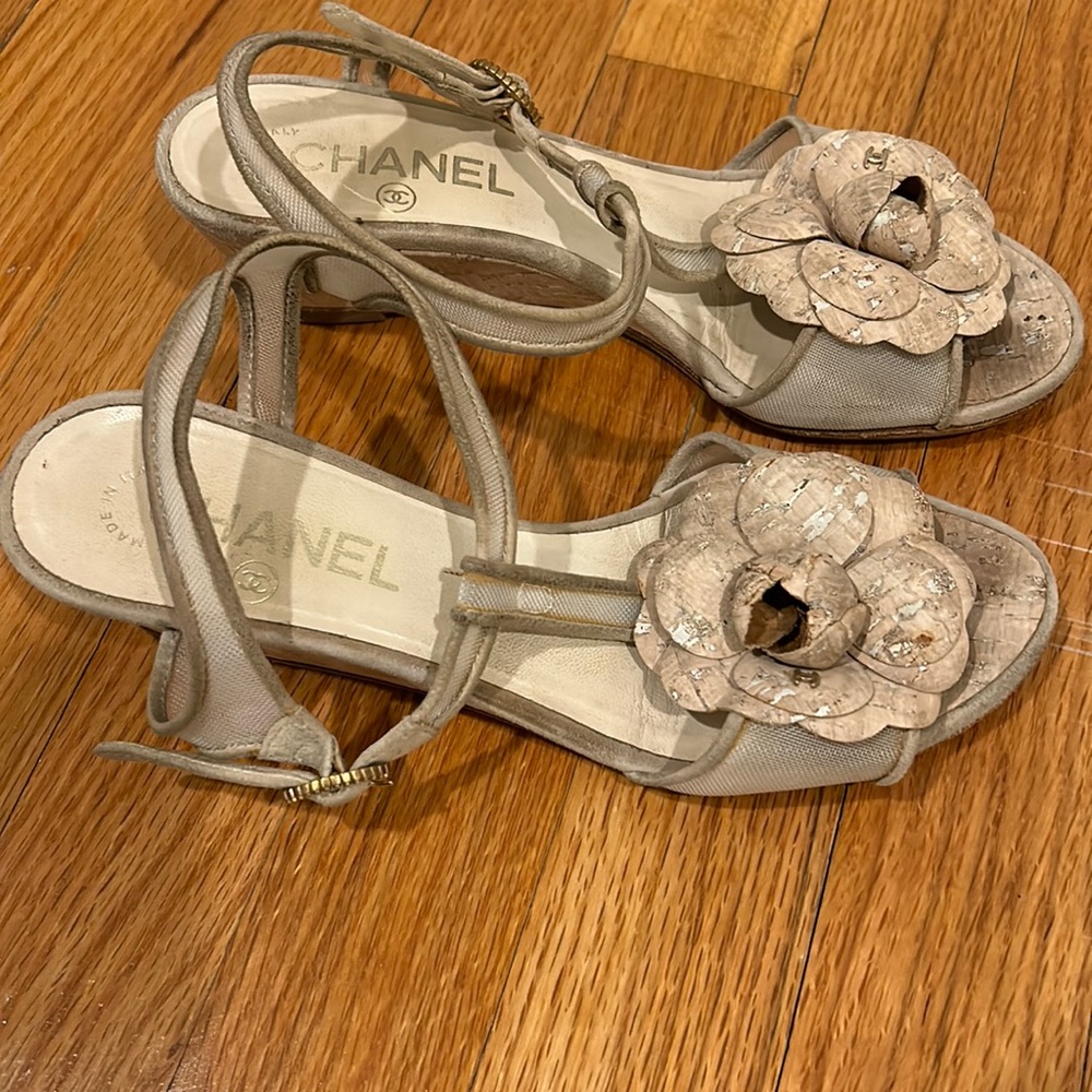 Chanel Cork Sandals